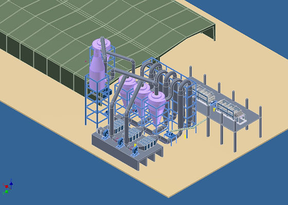 High Efficiency Pneumatic Flashing Dryer Blowing Hot Air